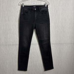 Driftwood Women's 27x27 Solid Black Denim Jackie High Rise Skinny Jeans